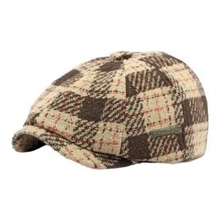 帽子男款鸭舌帽高端品牌贝雷帽女秋冬2024新款八角帽画家帽前进帽