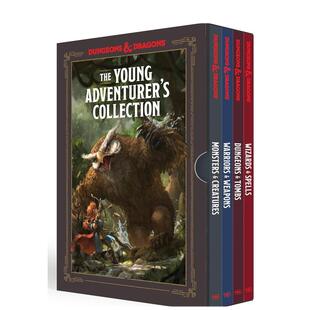 【预售】龙与地下城4册套盒1英文插画原画设定集进口原版书套装14岁以上【Dungeons & Dragons 4 Books】The Young Adventurer's