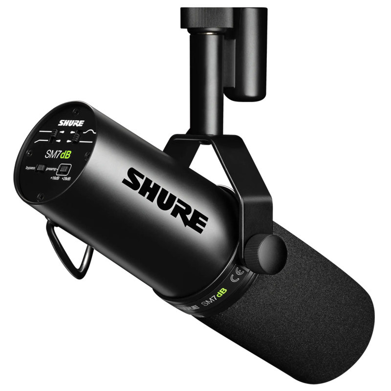 Shure/舒尔SM7dB动圈麦克风专业录音直播电台播客话筒SM7B升级版