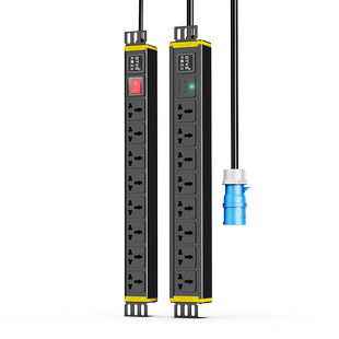 大唐卫士PDU机柜电源插座DT7181W 10A多用孔8位10位12位16位20位24位大功率工业插座万达商场专用插排3米线