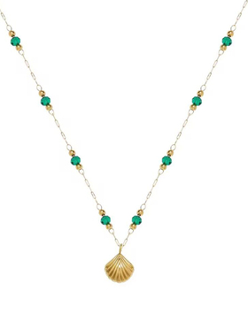 莉夏钛钢圆珠链女春夏郁金香项链