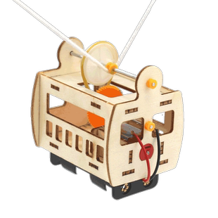 缆车1号索道模型diy手工拼装齿轮传动科普制作创意小发明材料批发