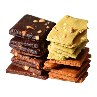 【4包装】泰国进口零食 I'm bruno布朗尼巧克力脆片薄脆饼干解馋