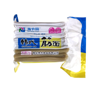包邮正宗海农园韩国筋面冷面1kg/5人*20袋/箱份海鲜面炸酱面面条