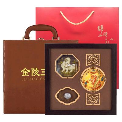 麒麟云锦南京非遗刺绣中国风三宝