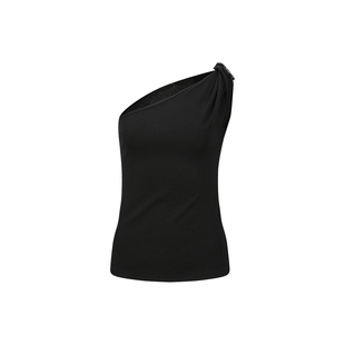 YCH 设计师品牌 26早春新款 优雅纯色单肩上衣 SOLSOL买手店