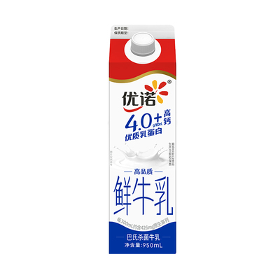 yoplait优诺4.1g乳蛋白高钙鲜奶