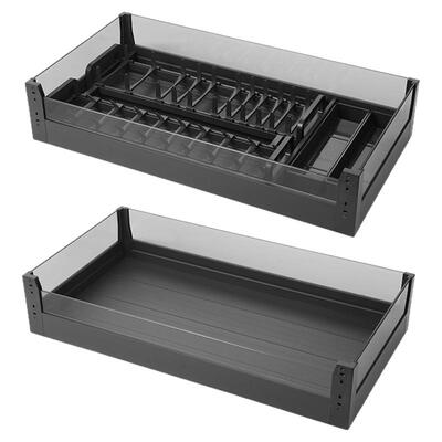 浅拉篮350深400深碗篮双层抽屉式