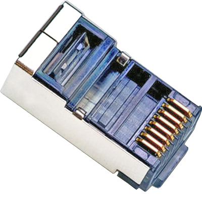 网络水晶头六类屏蔽千兆网线插头