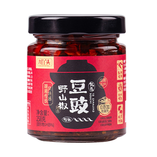川丫头野山椒豆豉酱风味豆豉辣椒酱湖南特产下饭菜拌饭炒菜即食