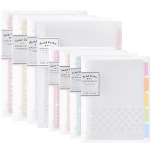 日本kokuyo国誉淡彩曲奇活页本b5笔记本可爱少女心活页本替芯外壳可拆卸a5活页纸水彩絮语