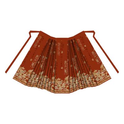 素羽华裳螺钿幻彩马面裙原创新款