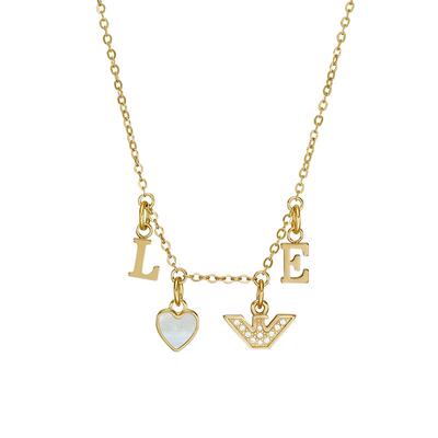 阿玛尼LOVE字母项链送女友