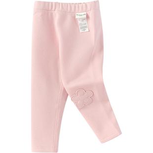 巴拉巴拉宝宝加绒裤子男童女童打底裤秋冬季新款婴儿外穿休闲裤厚