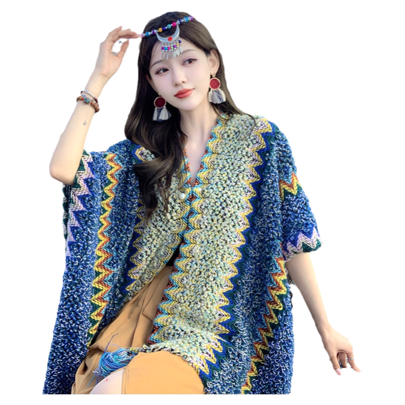 披肩斗篷款民族风女春夏秋