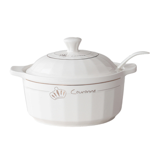 陶瓷厨房用品泼油罐勺盖一体调味罐家用辣椒油罐耐高温猪油罐油壶