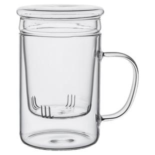 耐热玻璃杯茶杯家用茶水分离杯子泡茶杯水杯男办公室女过滤茶道杯