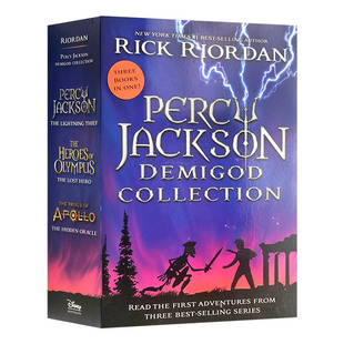 英文原版 Percy Jackson Demigod Collection (3 books in 1) 波西杰克逊3合1故事集 英文版儿童外文书