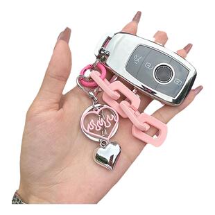 适用奔驰c260lgla200gle350A级G63glc钥匙套23款E300L车可爱扣女