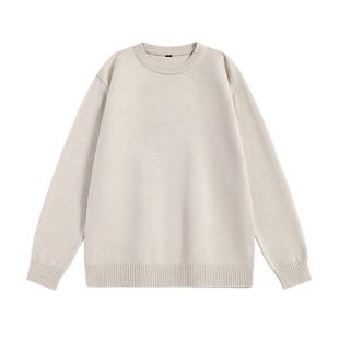 班尼路S&K系列重磅毛衣男款秋冬双股圆领针织长袖加厚保暖套头衫