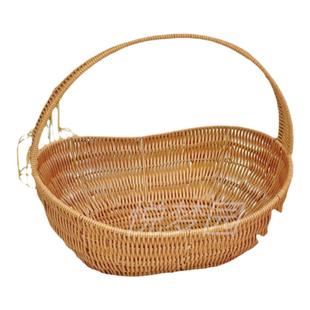 野餐篮子ins户外大号秋游藤编收纳篮网红田园手提篮购物篮采摘篮