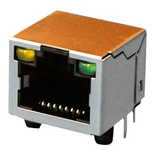 56款rj45网络插座带灯网口8p8c网线接口电子配件RJ-056带灯带弹片