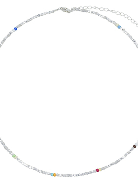 AWE纯银彩虹豆项链轻奢小众配饰