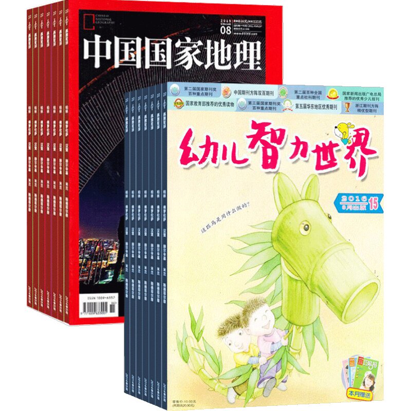 中国国家地理+幼儿智力世界杂志