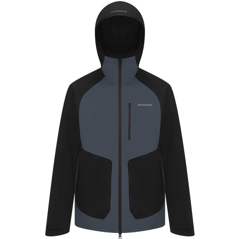 [叠变]波司登秋新款男短款冲锋衣90鹅绒服户外保暖三合一情侣