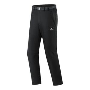 Mizuno/美津浓户外休闲防风防水冲锋软壳裤加绒保暖登山直筒长裤