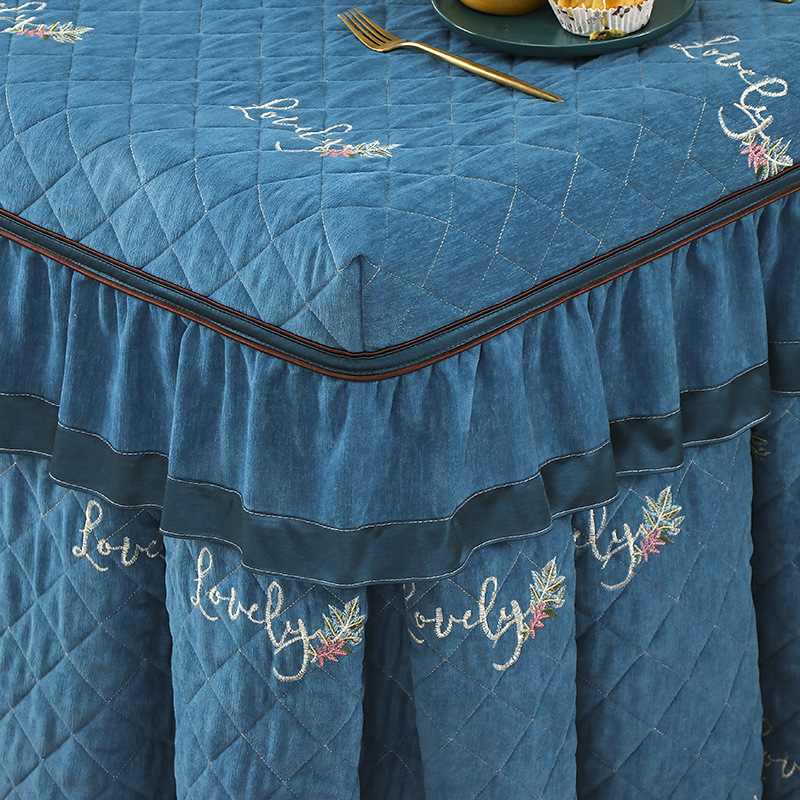 批发烤火桌电炉罩冬季正方形桌罩套加厚取暖麻将机新款桌布绒电加