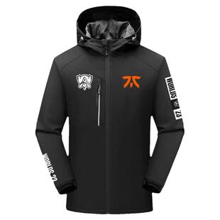T1战队FNC队服S13总决赛KT Liquid冲锋衣夹克男女带帽子连帽外套