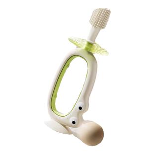 英氏儿童宝宝牙刷0到3岁一岁硅胶训练专用婴幼儿口腔清洁乳牙牙刷