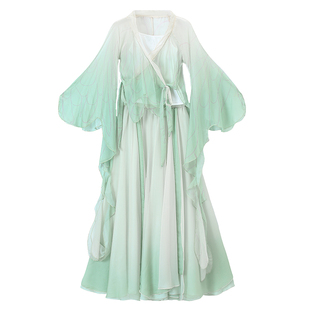 古典舞渐变舞蹈蝴蝶纱衣服女飘逸身韵古风中国练功集训艺考演出服