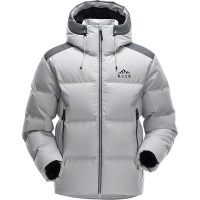 绒布羽绒服拒水鹅绒冬季厚外套