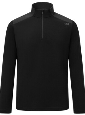 HELLY HANSEN/HH 25冬男款LIFA MERINO羊毛混纺半拉链长袖T恤