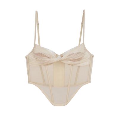 HER SENSES/何识触动系列层叠褶皱高弹网布钢圈胸衣C146