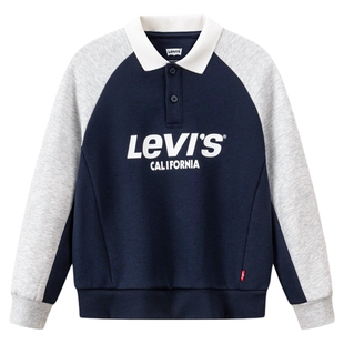 【加绒】Levis李维斯儿童运动套装童装卫衣2026冬季新款男童长袖