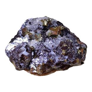 天然铁闪锌矿黄铜水晶原石N22金色荧光矿石标本矿物晶体教学摆件