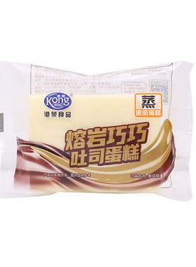 港荣果汁方型蒸蛋糕零食面包整箱