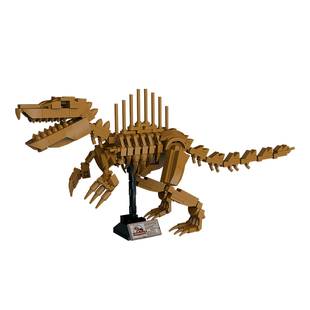 恐龙积木侏罗纪恐龙棘背龙化石骨架模型儿童益智拼装积木玩具摆件