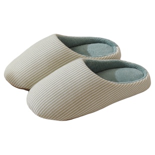 日式居家居室内男女静音家用软底大码防滑木地板月子棉拖鞋