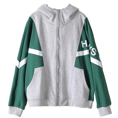 皇森春季纯棉休闲风运动开衫卫衣