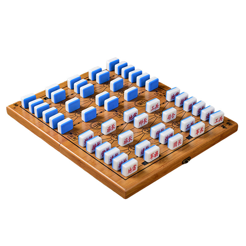 麻将料军棋木质棋盘套装