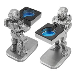 AKGLEADER士官长卡通充电支架适用三星galaxy watch 7/8 ultra手表5代磁吸数据线收纳8classic底座雕塑摆件