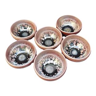 建盏茶杯铁胎正品建窑碗建阳纯手工功夫盏品茗小杯油滴兔毫百花盏