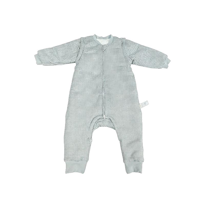 QuincyMae婴儿夹棉连体衣爬服夏秋款保暖长袖家居服宝宝棉服外穿