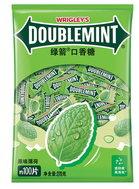 绿箭口香糖薄荷味约办公室零食