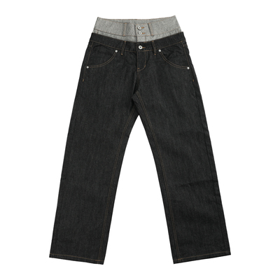 （noE）双腰头翻边baggy原牛