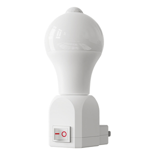 插电式人体感应灯卧室床头灯卫生间起夜间人来即亮雷达照明小夜灯